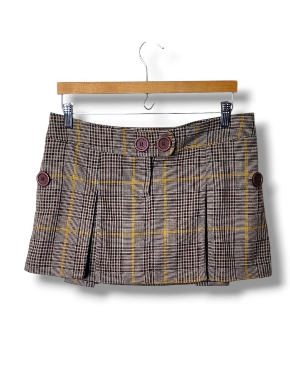 Xhilaration Plaid Micro Mini Skirt